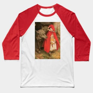 Vintage Fairy Tales, Little Red Riding Hood by Jessie Willcox Smith Baseball T-Shirt